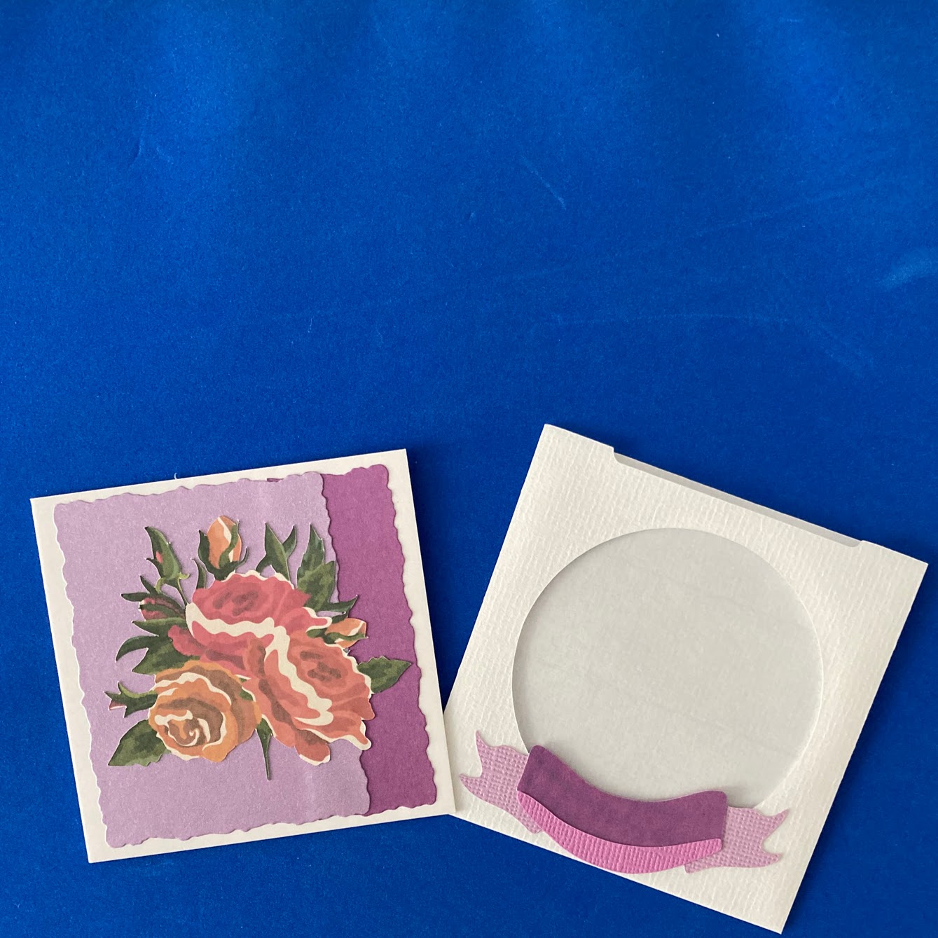 Bunch of Roses - Handmade Small Gift Card with Envelope & Banner