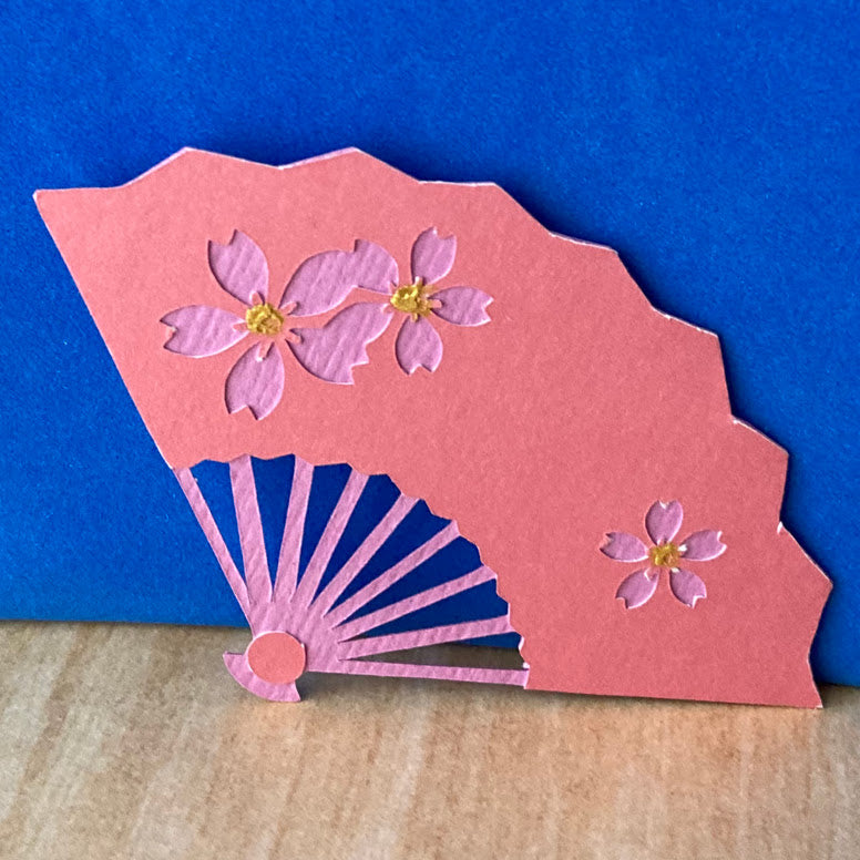 HAND FAN Paper - Handmade One Sided