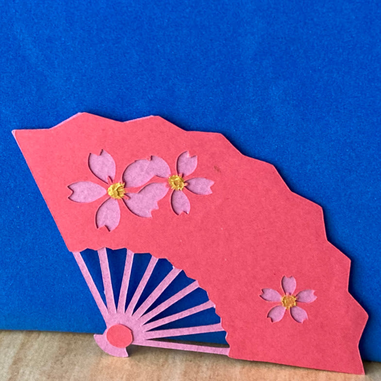 HAND FAN Paper - Handmade One Sided