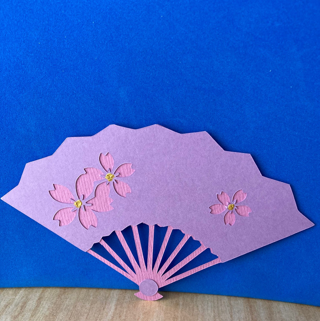HAND FAN Paper - Handmade One Sided