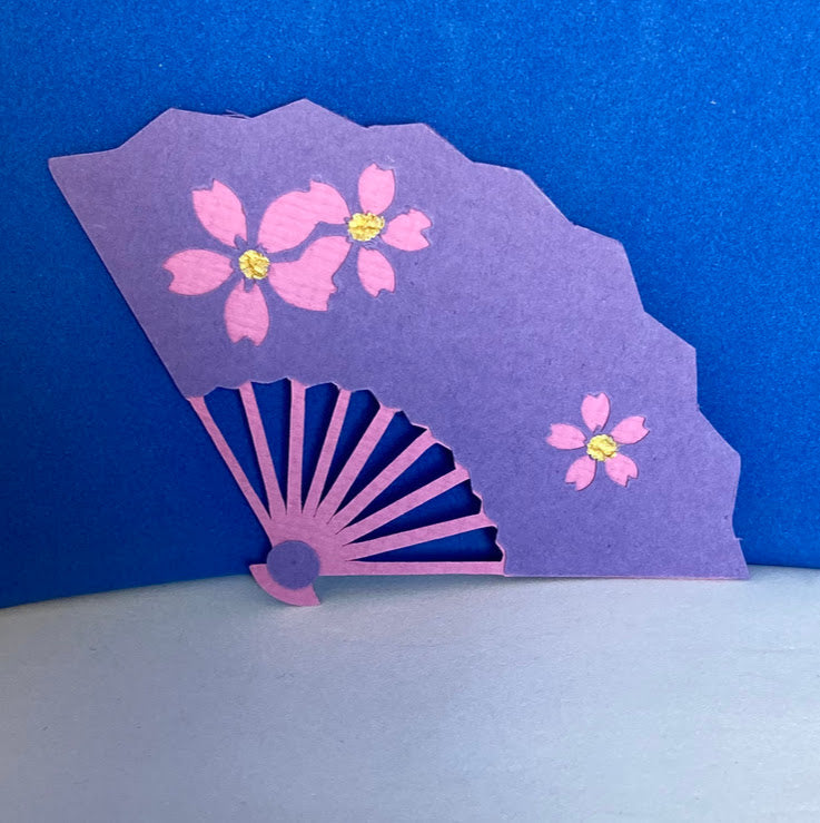 HAND FAN Paper - Handmade One Sided