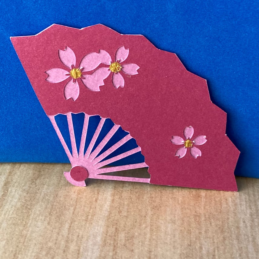 HAND FAN Paper - Handmade One Sided