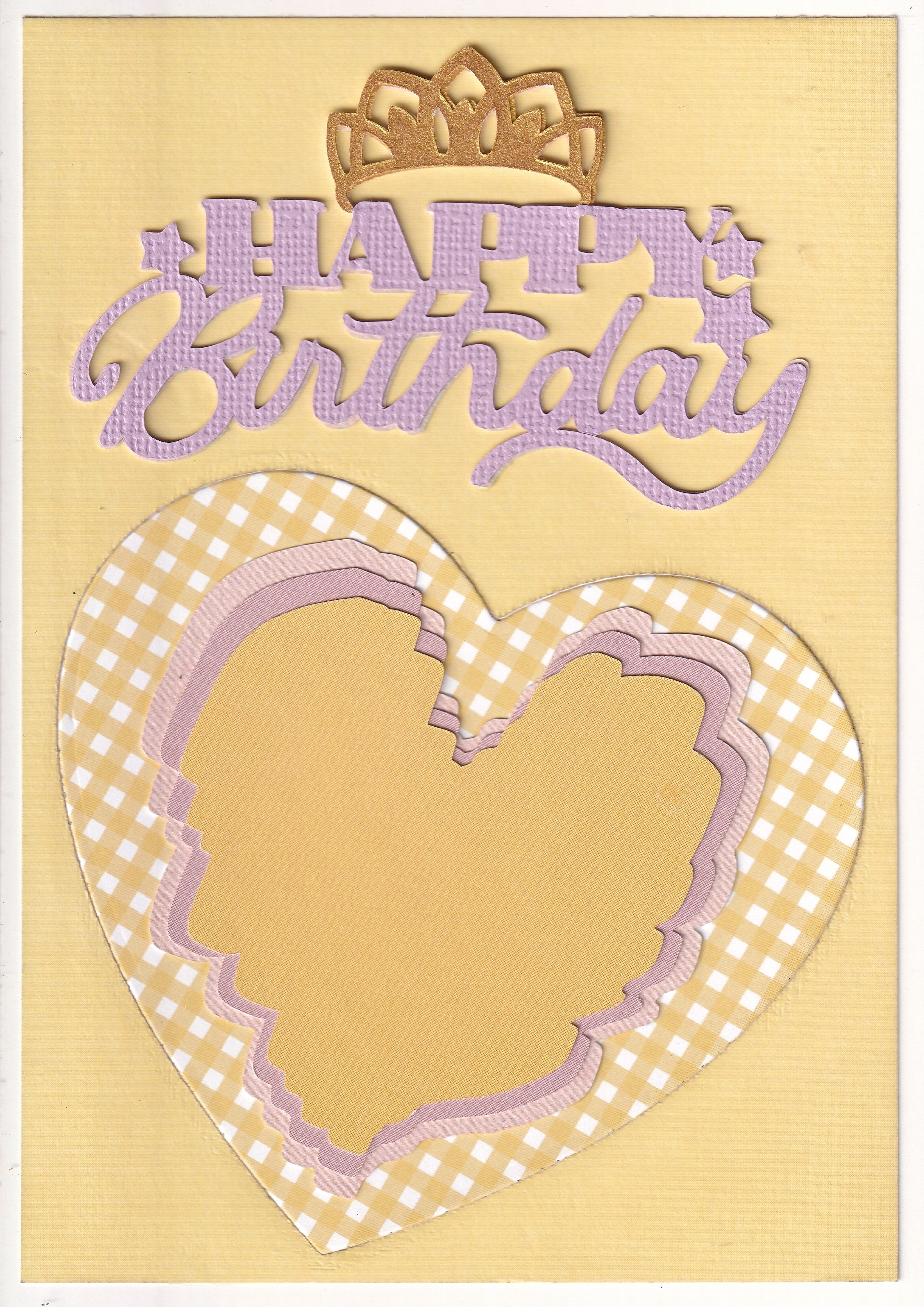 Happy Birthday Card – Tiara & Heart
