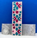 Handmade Geometric Paper Bookmark with Envelope