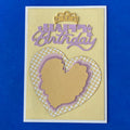 HAPPY BIRTHDAY CARD - Tiara with Paint Heart Stroke