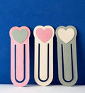 Heart and Round Page Markers – Handmade Trio