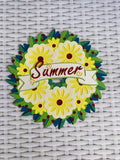 Summer Wreath with Banner and Title