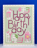Happy Birthday Card with 5 Gifts | Handmade Embossed Card