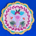 Floral Uterus Decorative Papercrafts