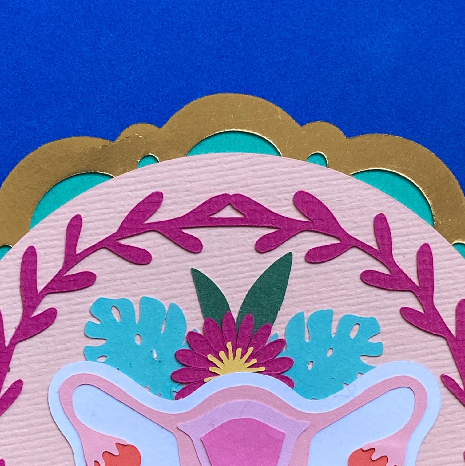 Floral Uterus Decorative Papercrafts