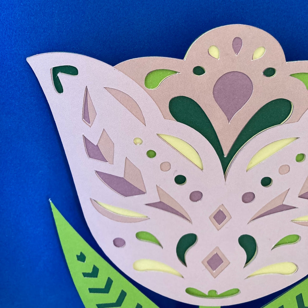 Mandala Tulip Multilayered Papercrafts