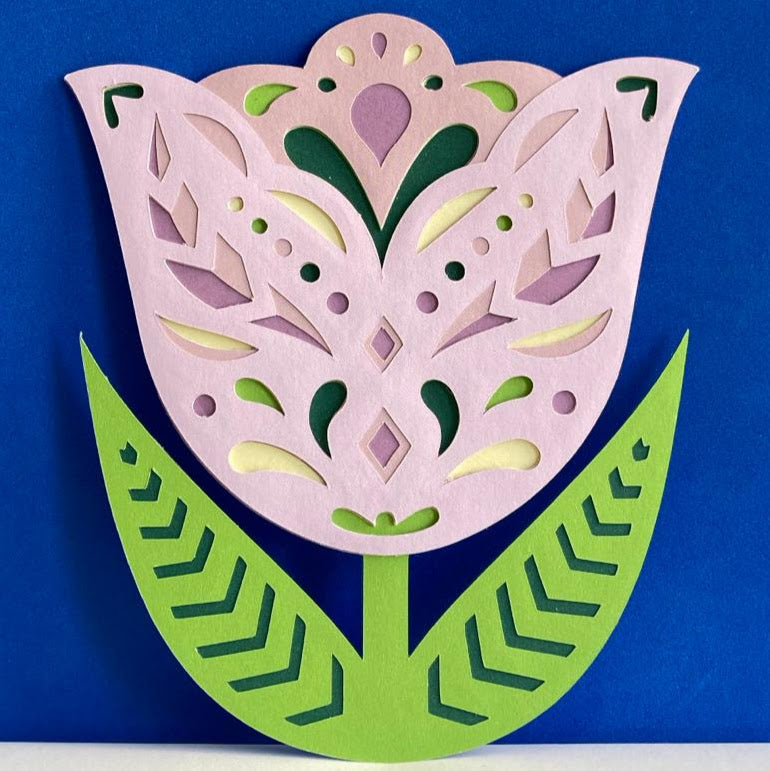 Mandala Tulip Multilayered Papercrafts