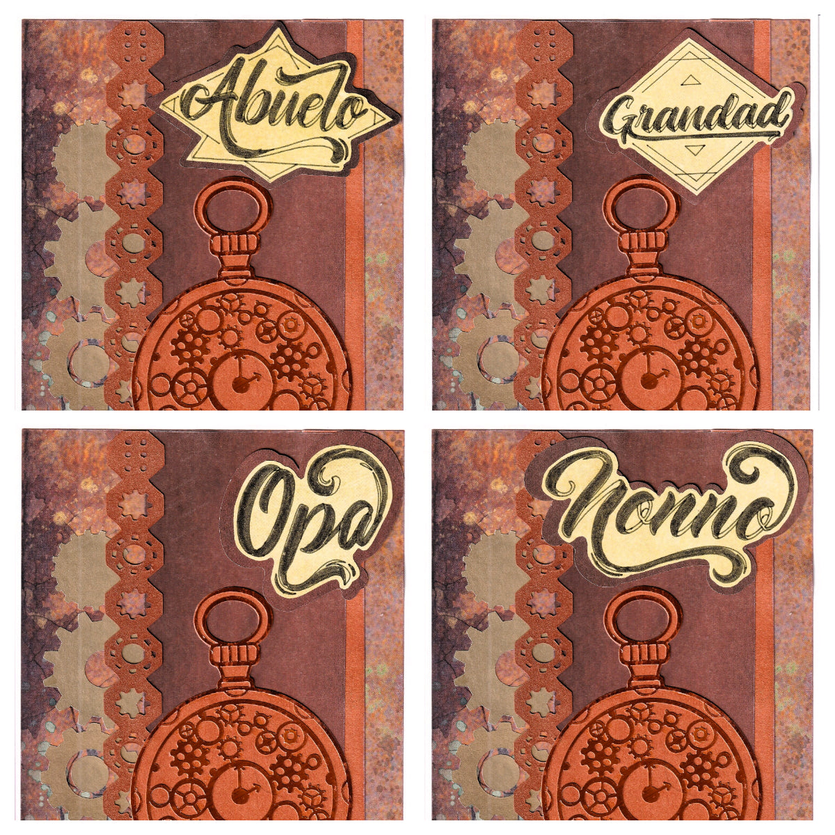 Name options: Abuelo, Grandad, Opa, Nonno