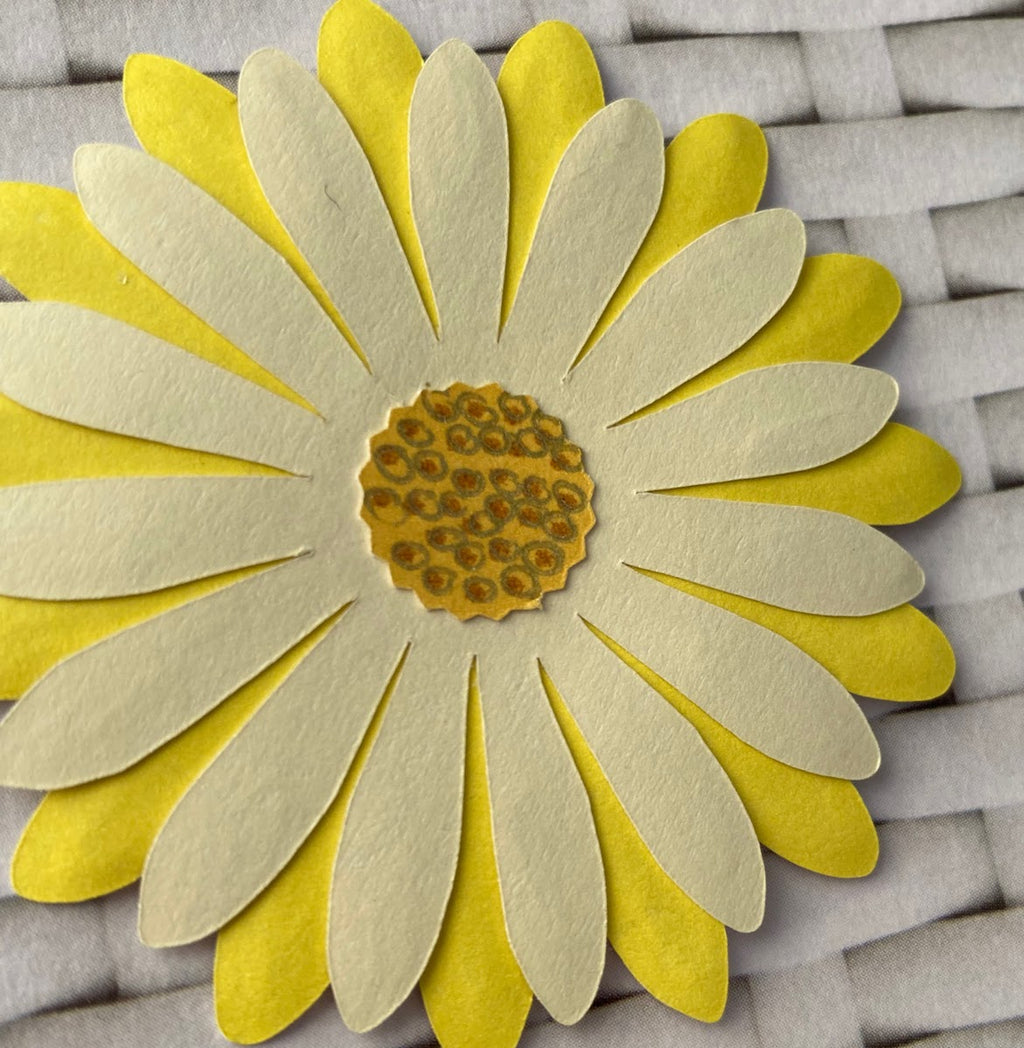 Paper Daisy Die Cut Flowers - Three Sizes