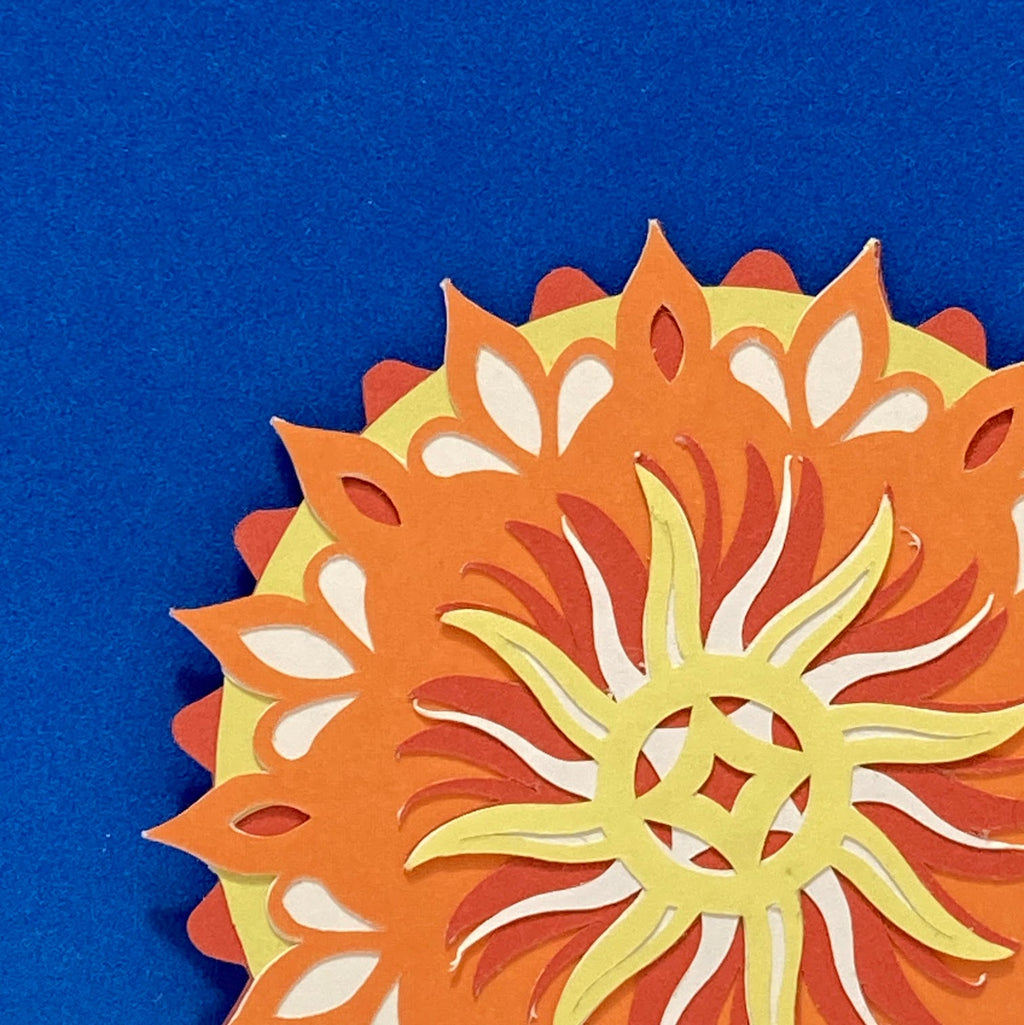SUN MANDALA Handmade Multilayered Paper