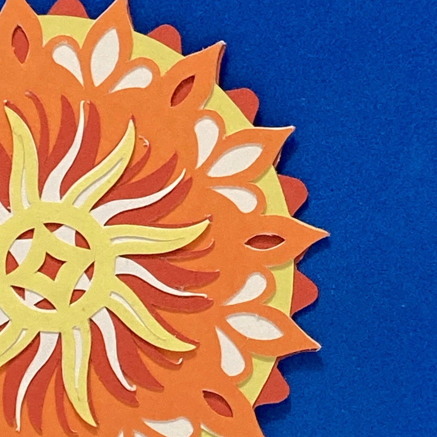 SUN MANDALA Handmade Multilayered Paper