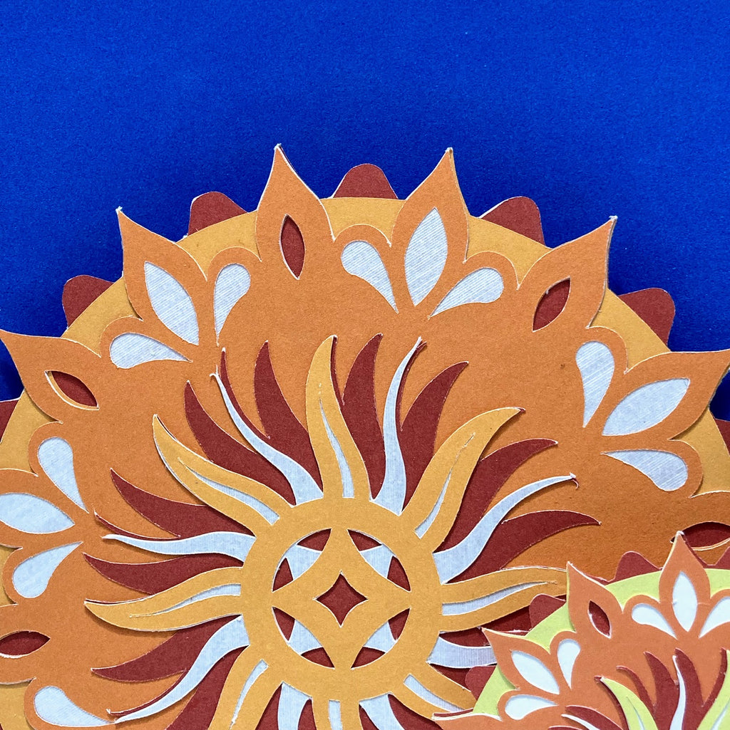 SUN MANDALA Handmade Multilayered Paper