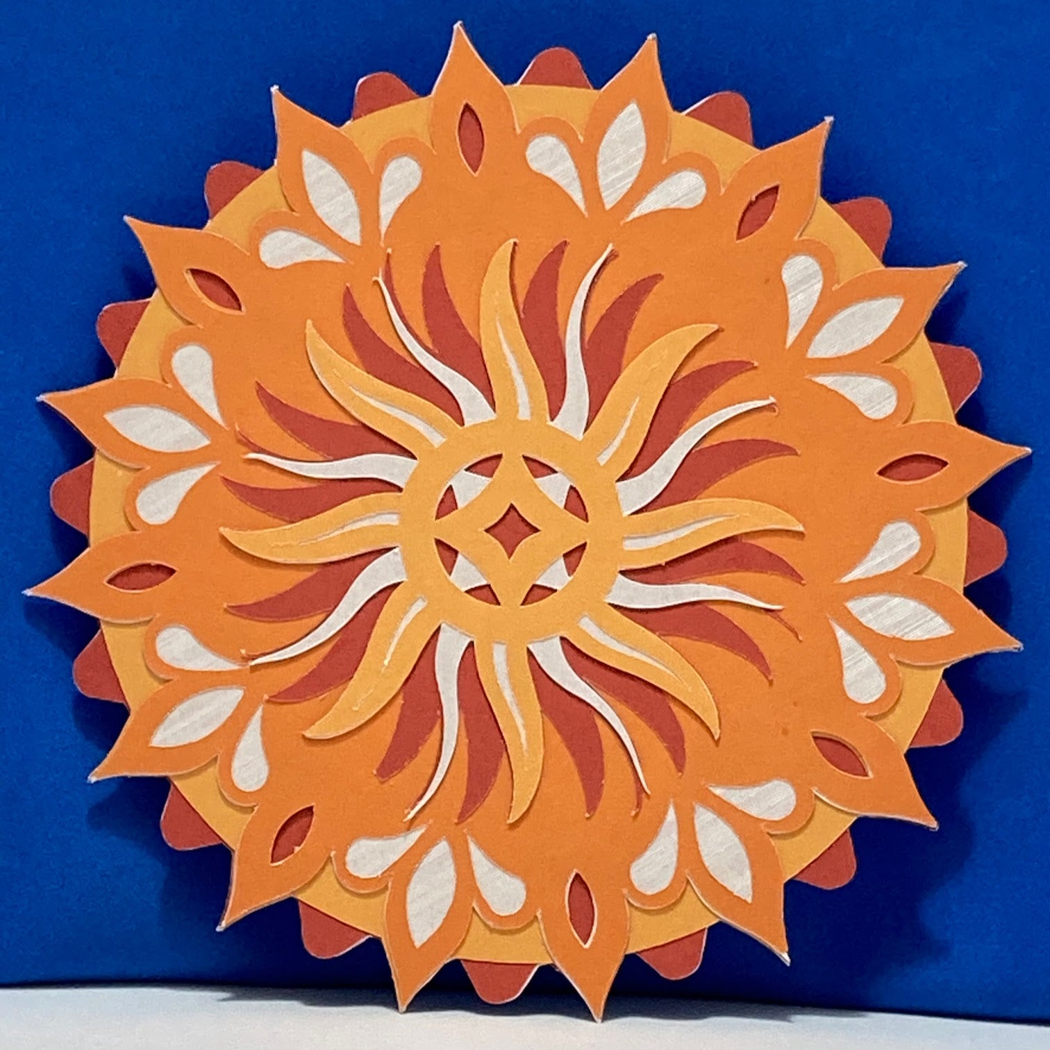 SUN MANDALA Handmade Multilayered Paper