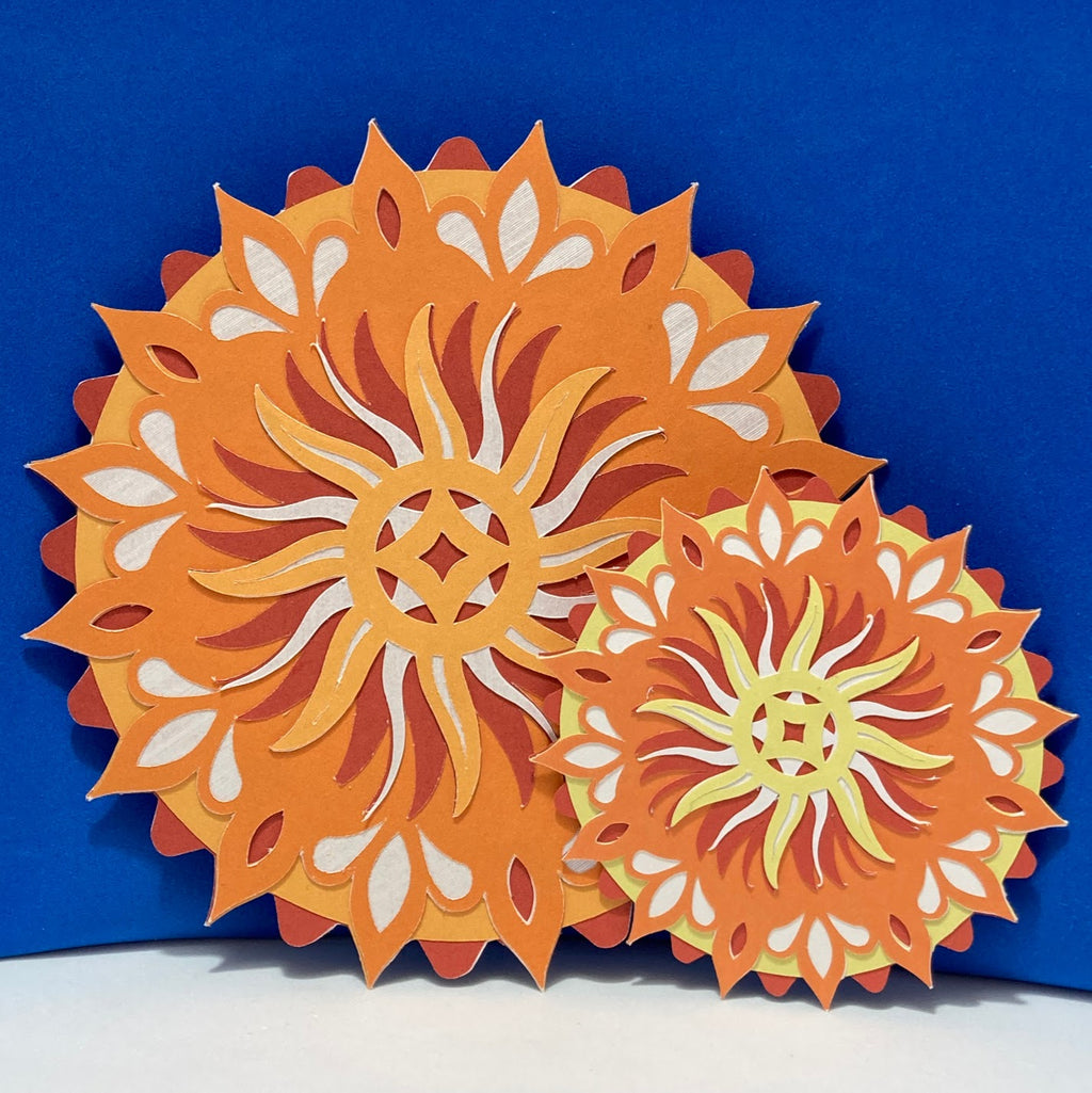 SUN MANDALA Handmade Multilayered Paper