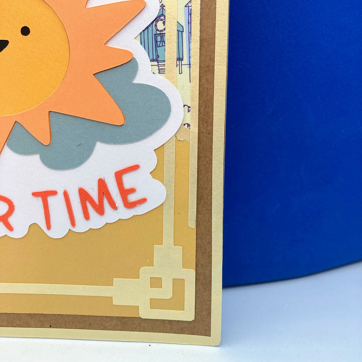 SWEET SUMMER TIME Decorative Frame - detail bottom right corner
