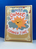 SWEET SUMMER TIME Decorative Frame - full view with beach house background