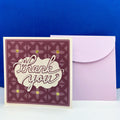 Thank You Card With Decorative Background